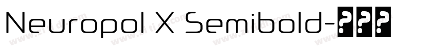 Neuropol X Semibold字体转换